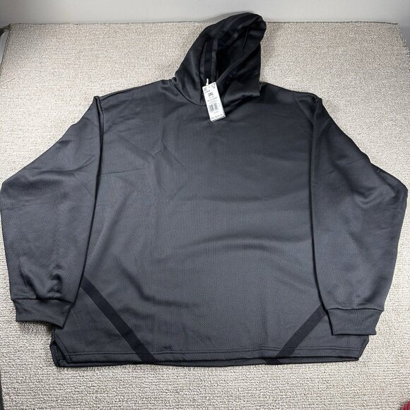 Adidas Select Logo Basketball Hoodie Gray Black Men’s Size XXL - Picture 1 of 7
